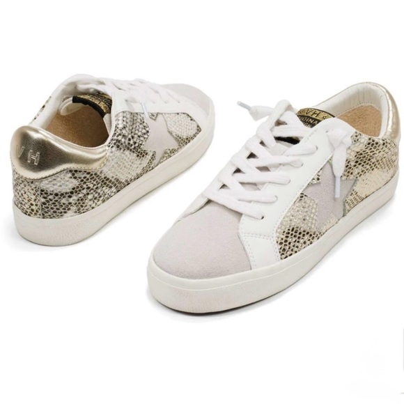 Vintage Havana Kate Sneaker Gold Snake 8.5